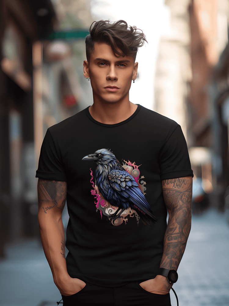 Raven Gothic Swirls T-Shirt product image (1)