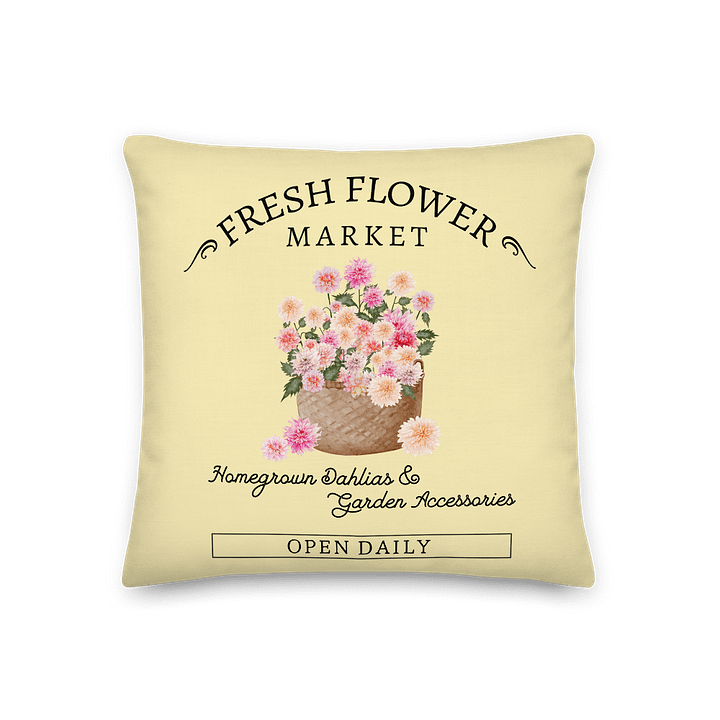 Fresh Flower Market Dahlia Summer Cottage Pillow product image (2)