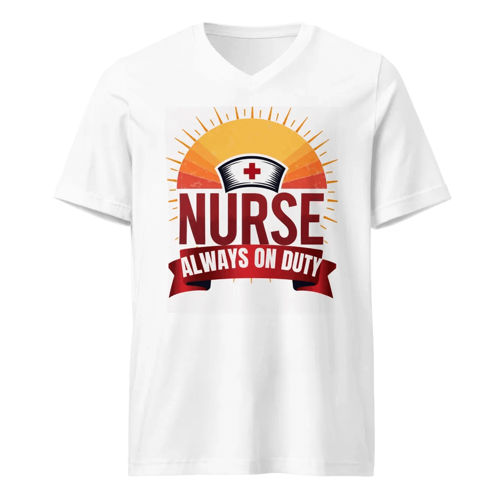 Sunburst Nurse Always On Duty V-neck tee product image (1)