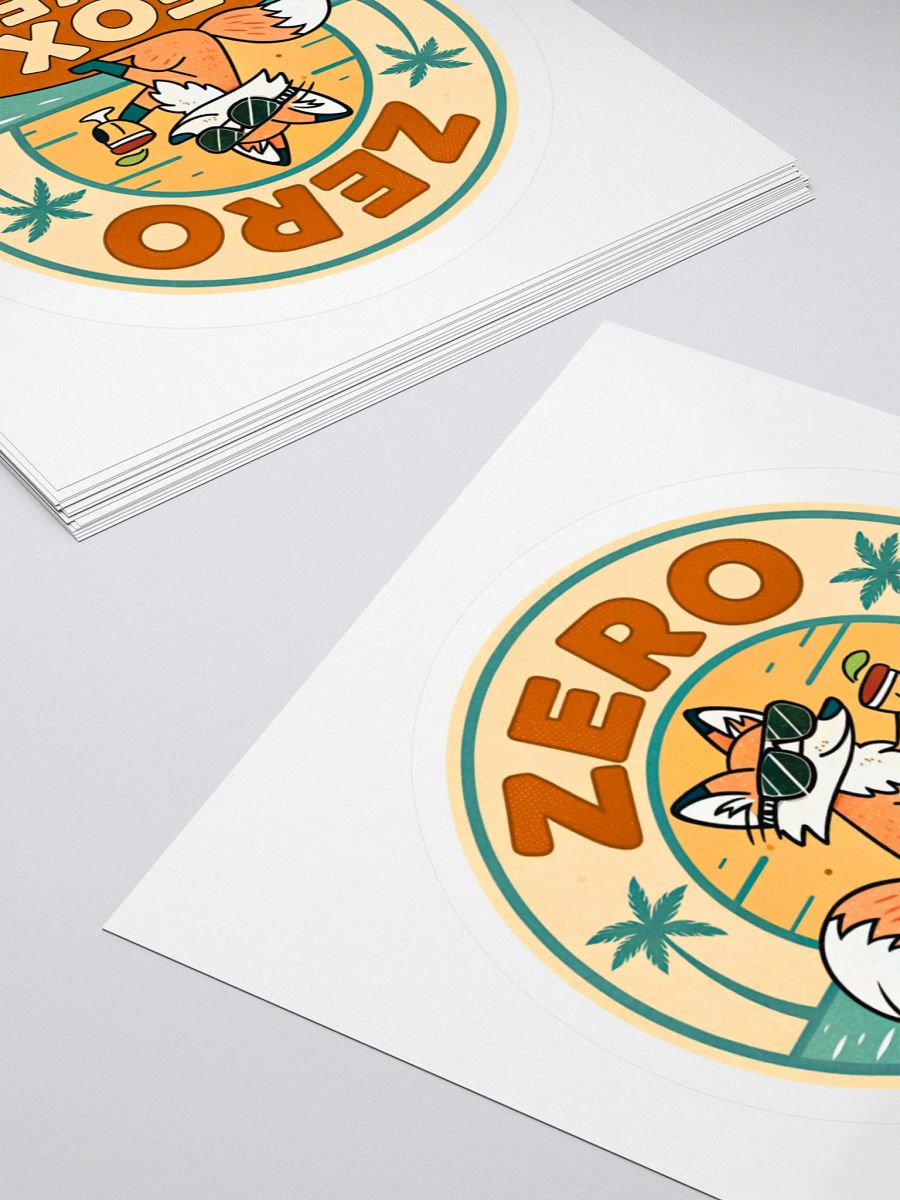 Zero Fox Given Beach Fox Kiss Cut Stickers product image (12)
