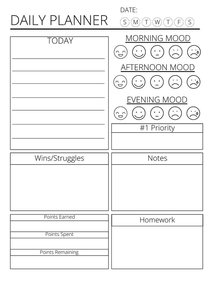 Autism Planner PDF product image (2)