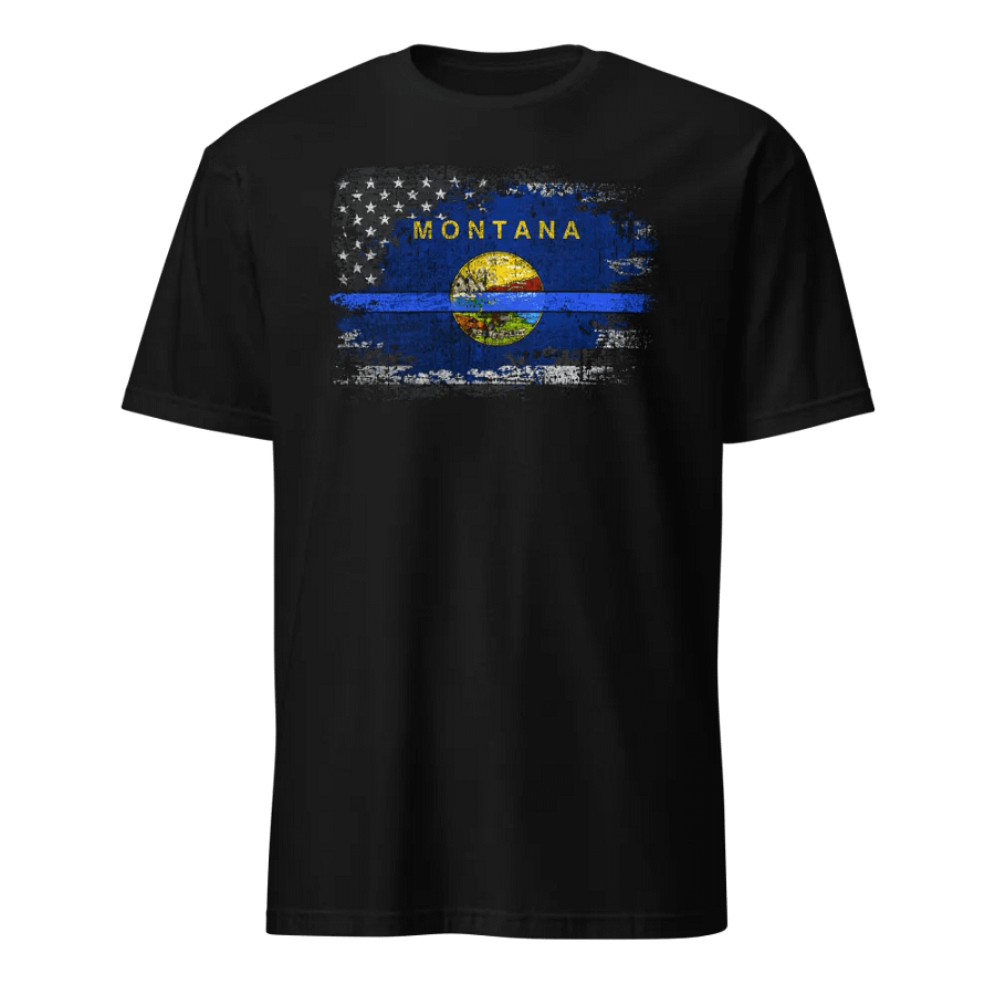 Montana Thin Blue Line Flag product image (1)