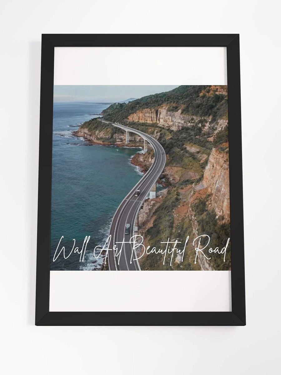 Beautiful Road Wood Framed High-Quality Matte Poster (in) product image (4)