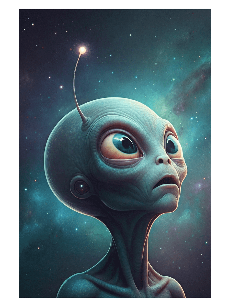 Alien Encounter Enhanced Matte Paper Poster product image (1)