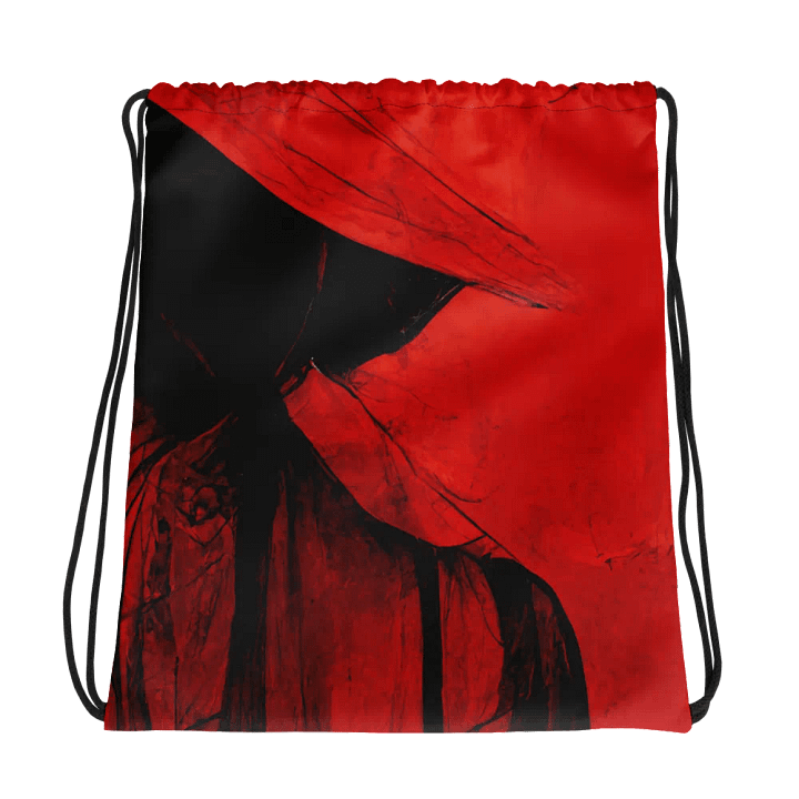 Crimson Wanderer Drawstring Bag product image (1)