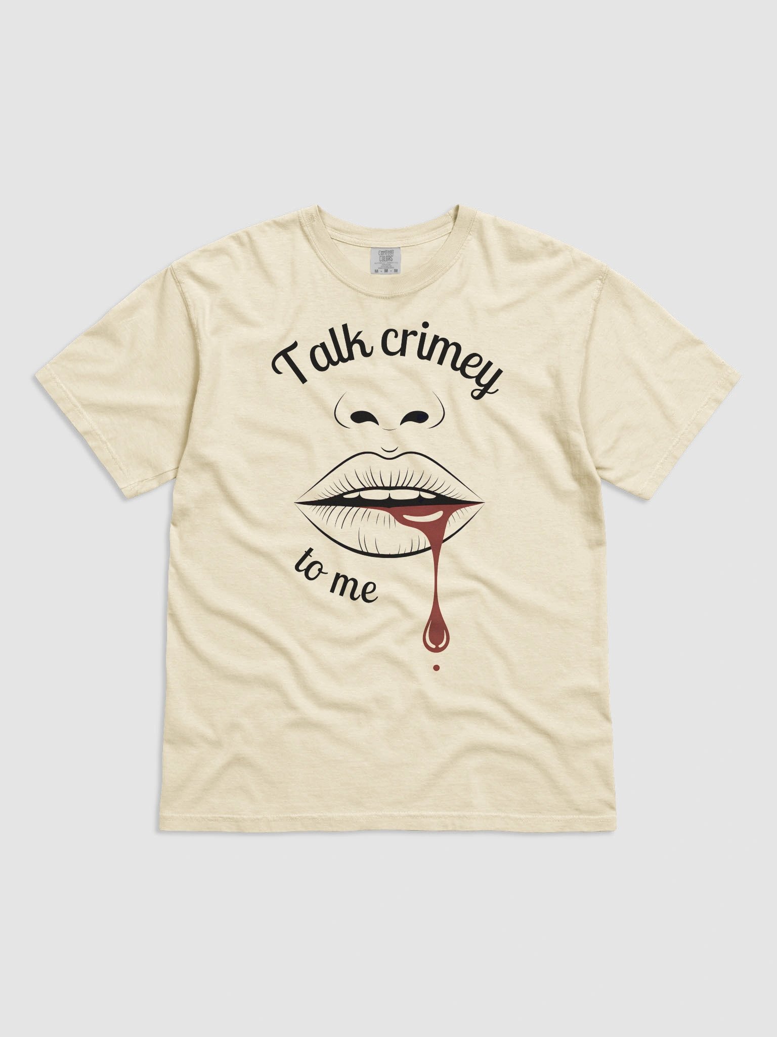 Talk Crimey to Me. Sassy T-Shirt For True Crime Lovers product image (26)