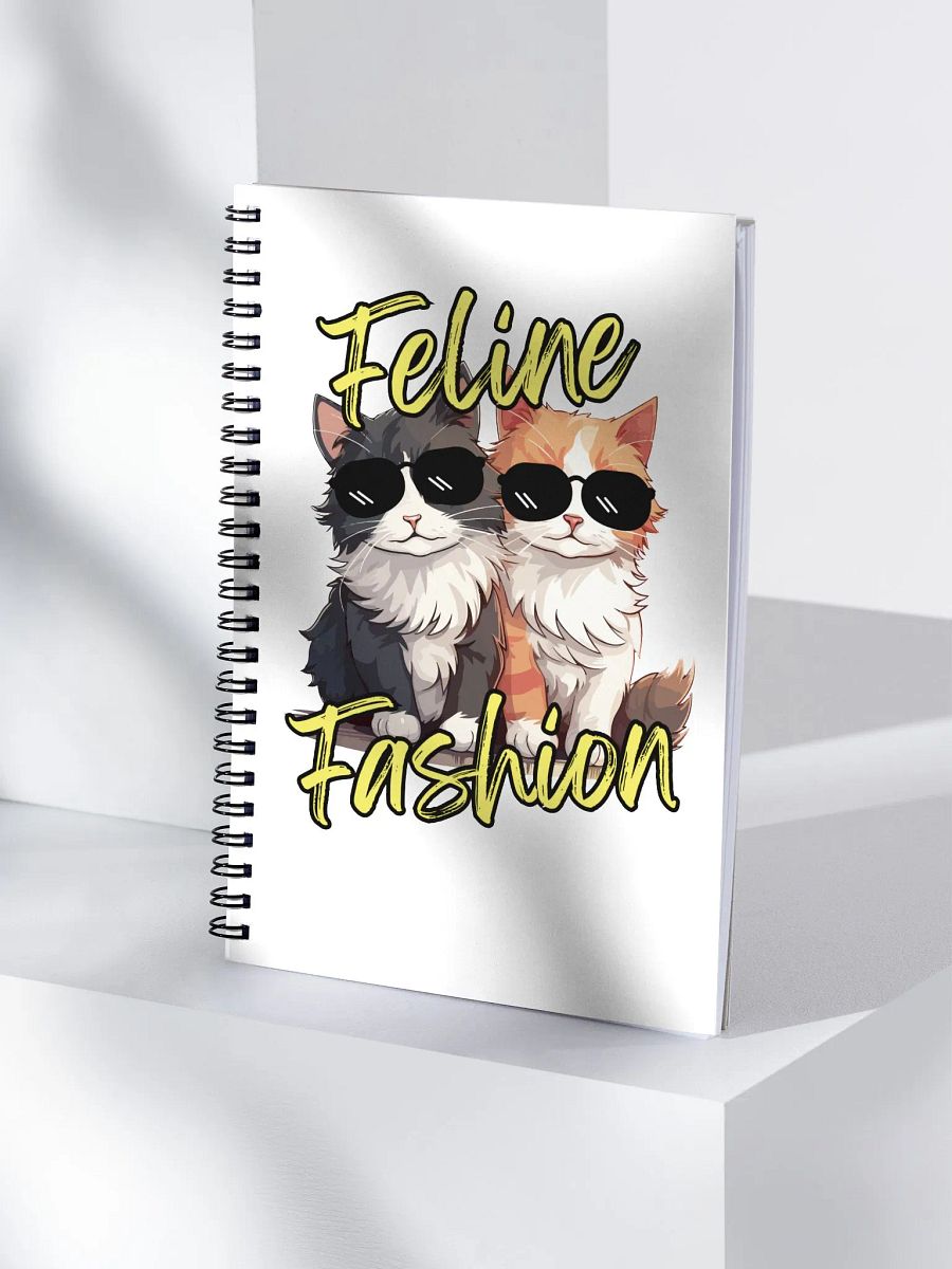 Feline Fashion Cool Cats Spiral Notebook product image (3)