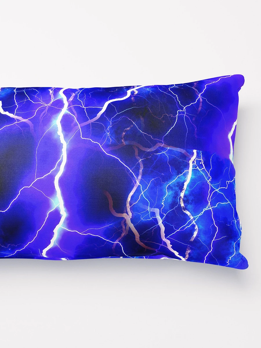 Blue Lightning Throw Pillow product image (6)