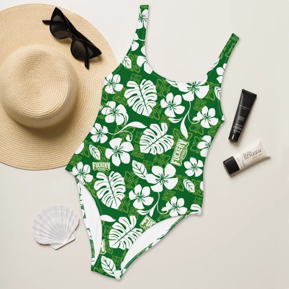 Fuckers Offroad Ladies Hawaiian Swinsuit - Green product image (6)