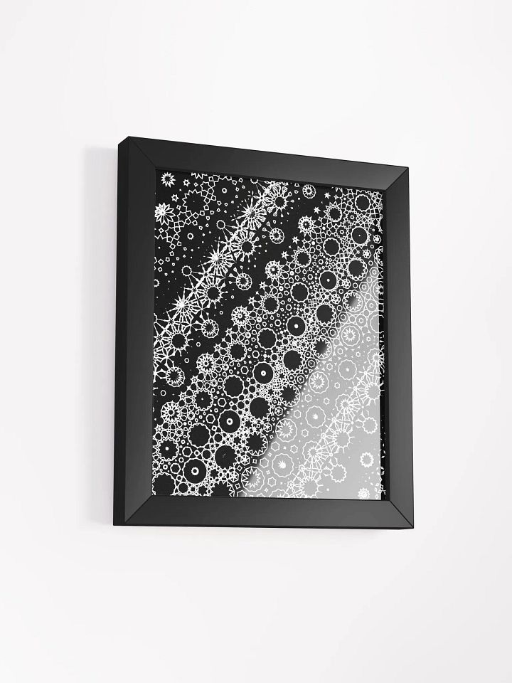 Elegant Metamorphosis, Black and White Wood Framed Matte Poster product image (10)