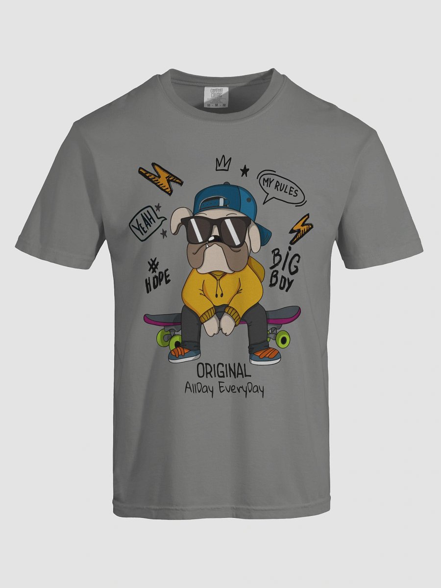 Skater Dog Streetwear Graphic T-Shirt product image (6)