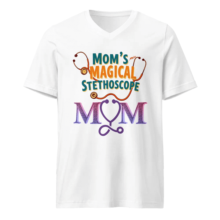 Mom's Magical Stethoscope V-Neck Tee product image (5)