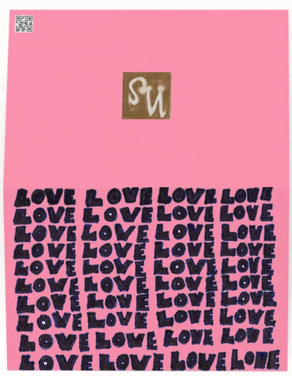 Love Greeting Card (pink) product image (1)