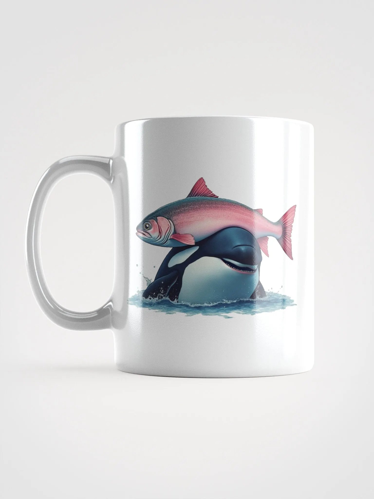 Orca and Salmon Mug product image (6)