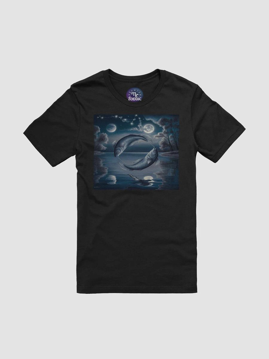 Pisces Zodiac Unisex Supersoft T-Shirt with Celestial Fish Design product image (3)
