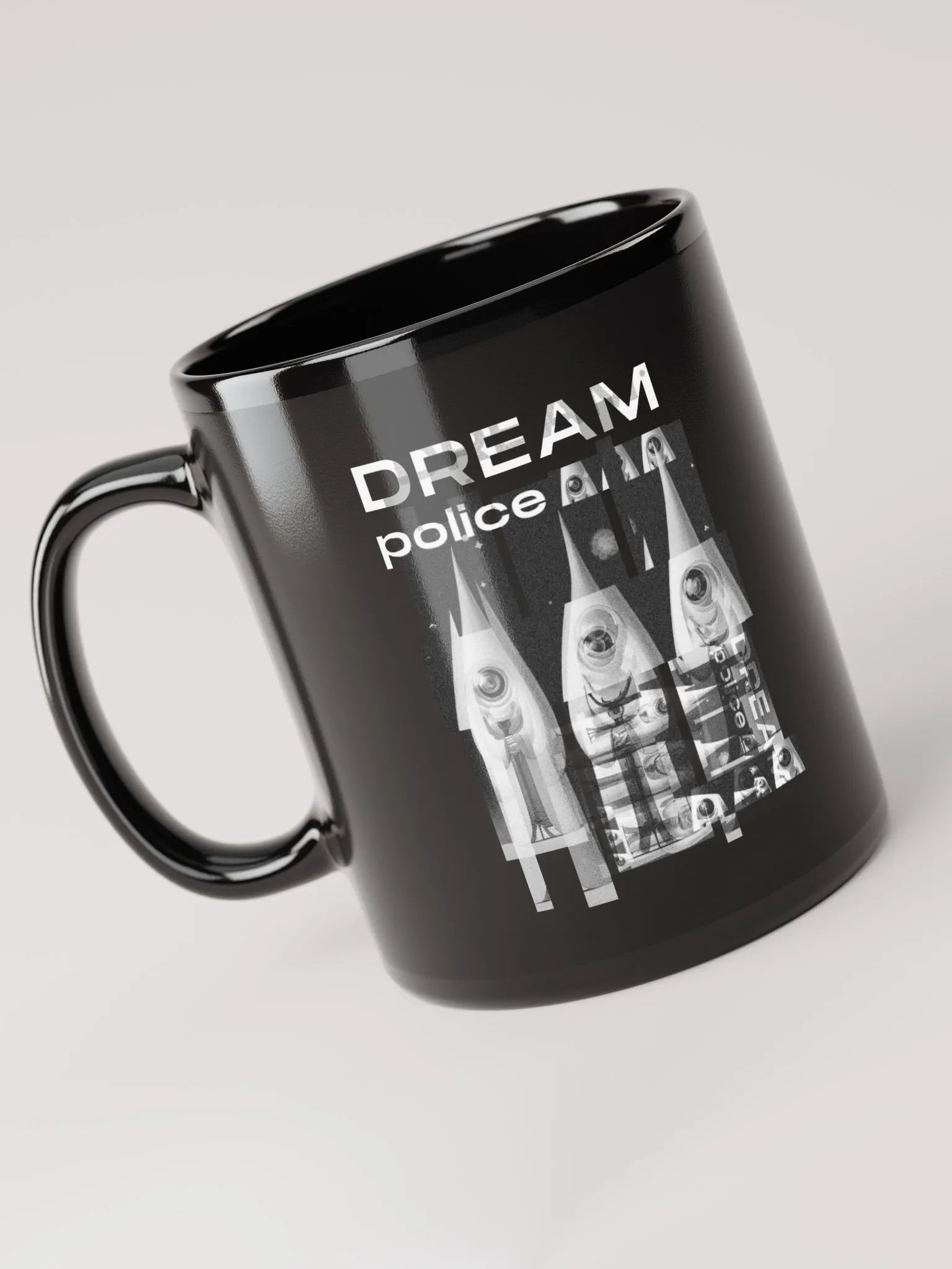 Dream Police Black Glossy Mug product image (3)