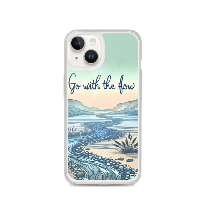 GO WITH THE FLOW iPhone® MagSafe® Clear Case product image (4)