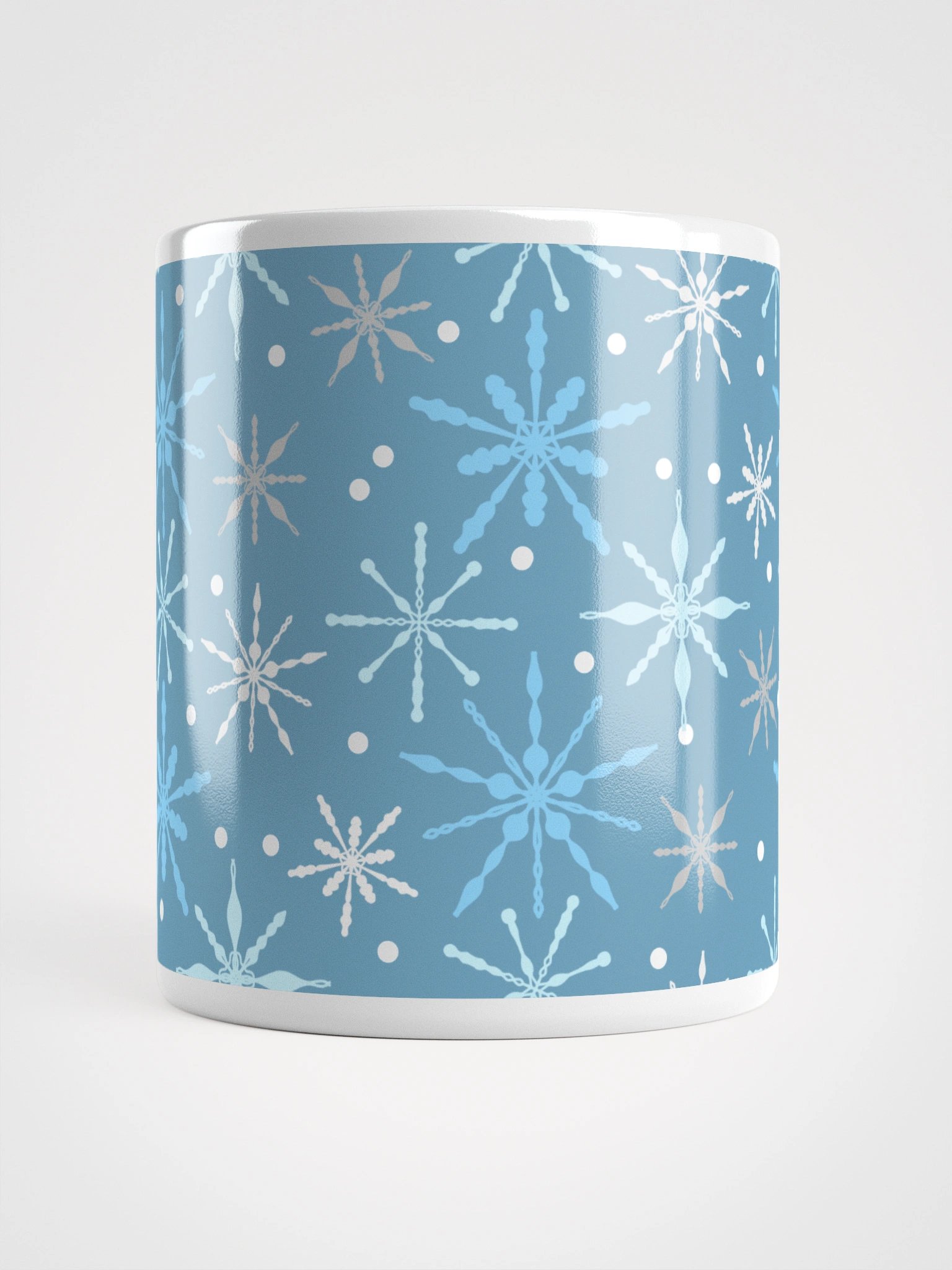 Snowflakes Pattern Mug in Light Blue product image (7)