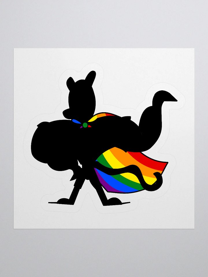 Superhomo! Vermili Gay Silhouette Variant Sticker! product image (1)