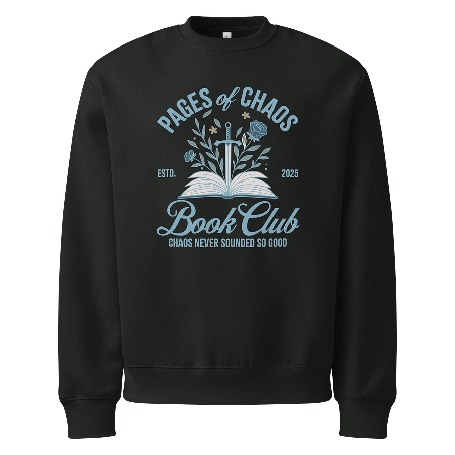 Pages of Chaos Book Club Sweatshirt (Dark) product image (1)