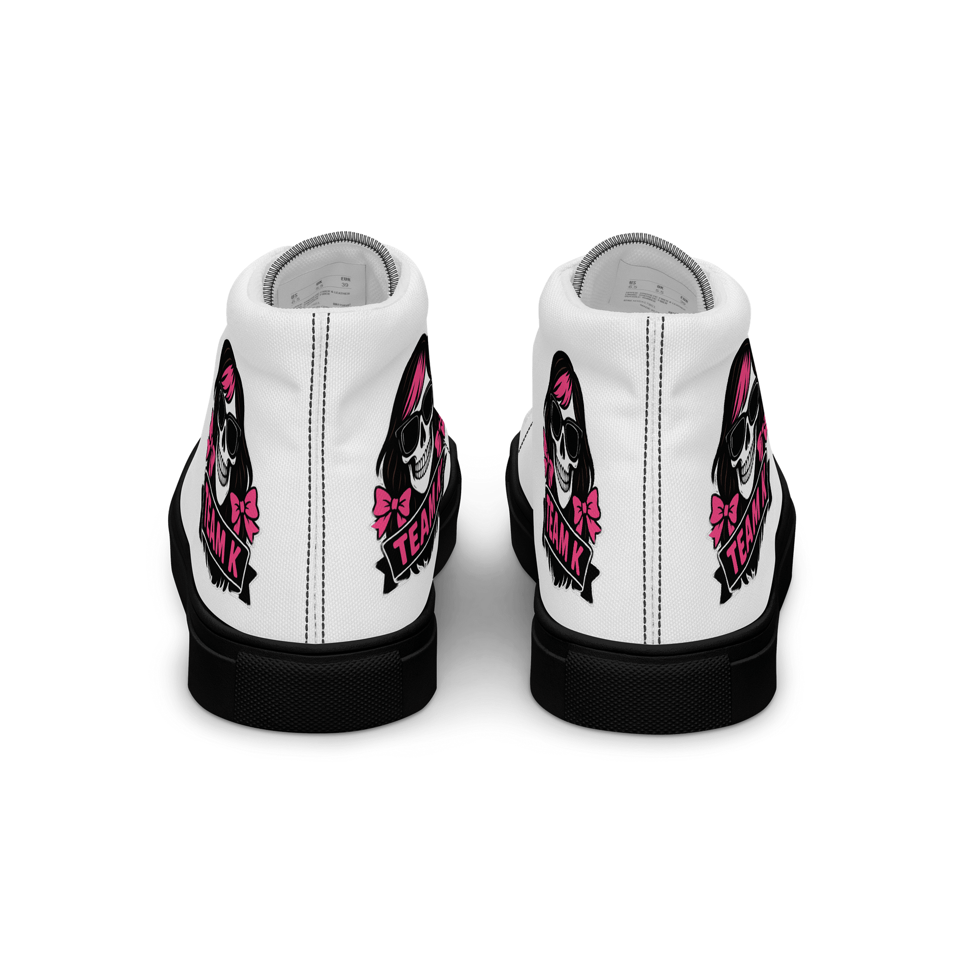 TEAM K (V-6) Women's High Top Canvas Shoes product image (4)