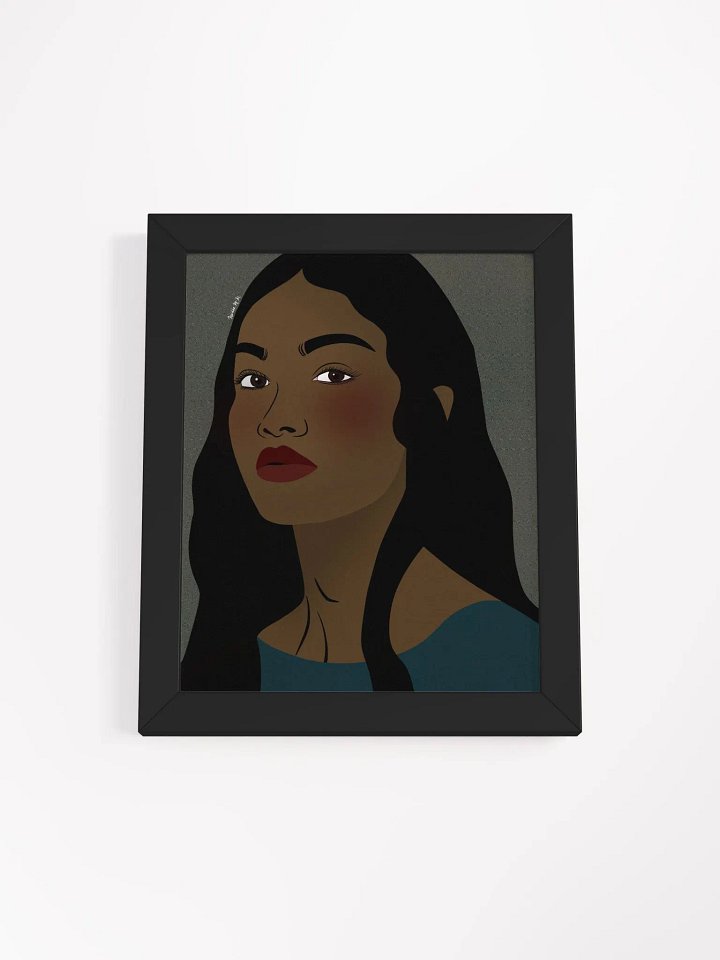 Vibrant Teal Beauty Framed product image (4)