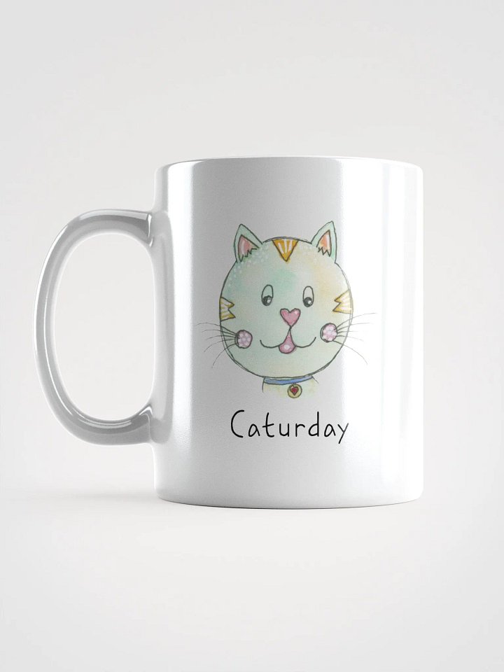 Caturday Whimsical Cat Faces Mug product image (2)