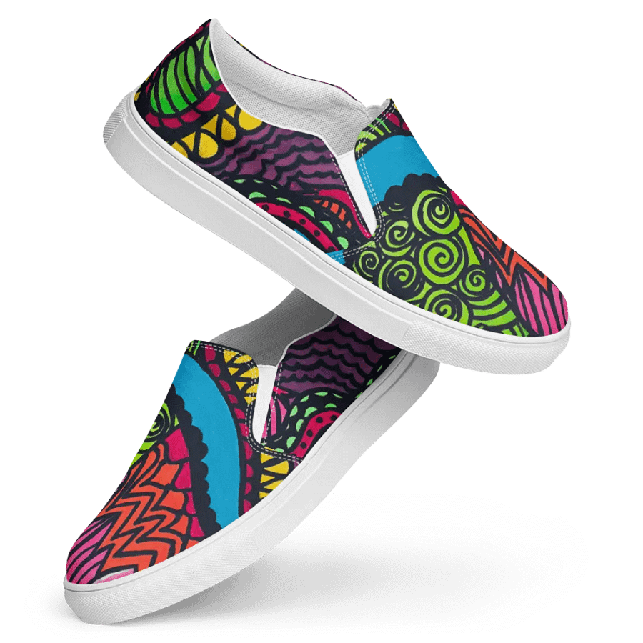Women's Psychedelic Movement Slip-Ons product image (4)
