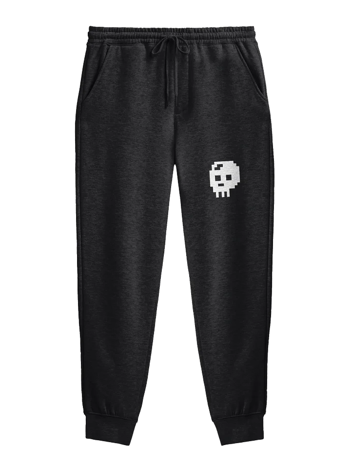 Pixel Skull Fleece Joggers (WHITE) product image (2)