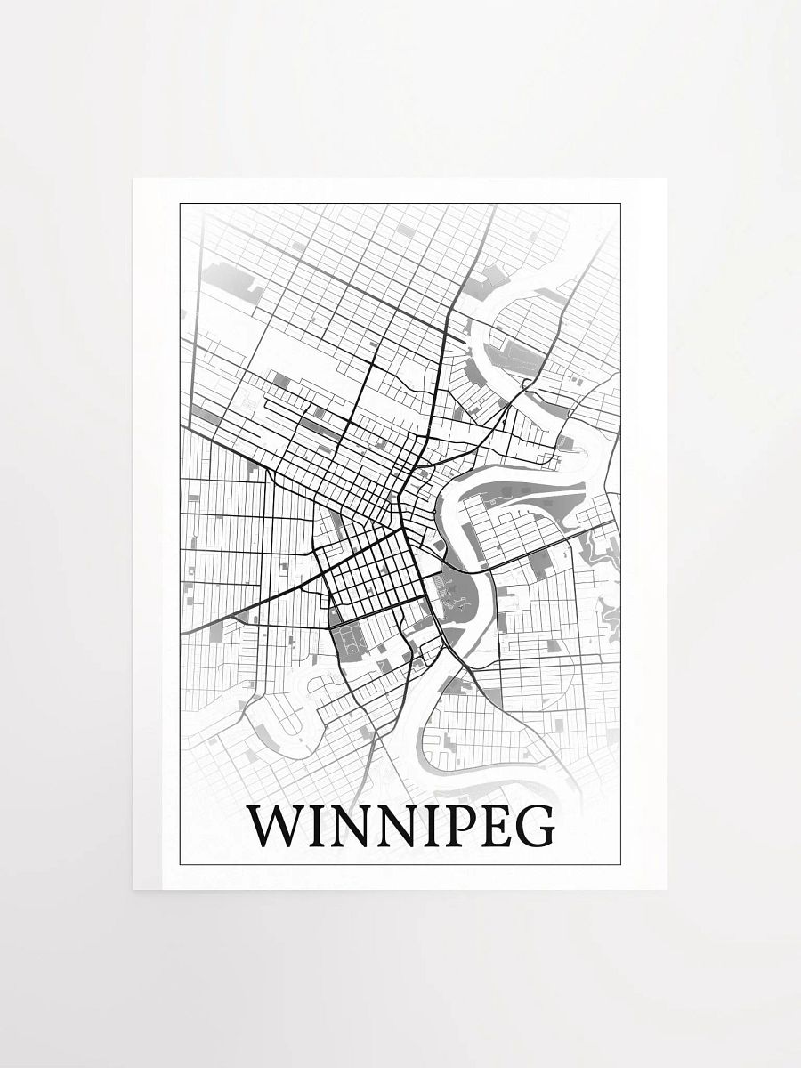 Winnipeg, Canada, city map print product image (2)