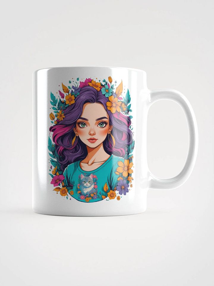 Bloomcore Flower Girl Coffee or Soup Mug - 11 oz - 15 oz - 20 oz - v2 product image (1)