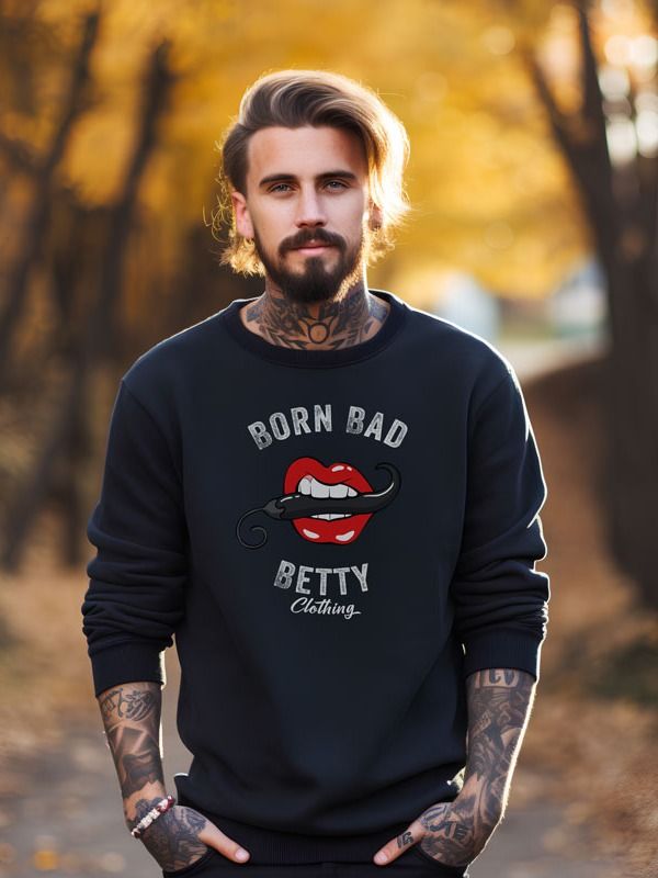 Born Bad Betty Sweatshirt Black product image (1)