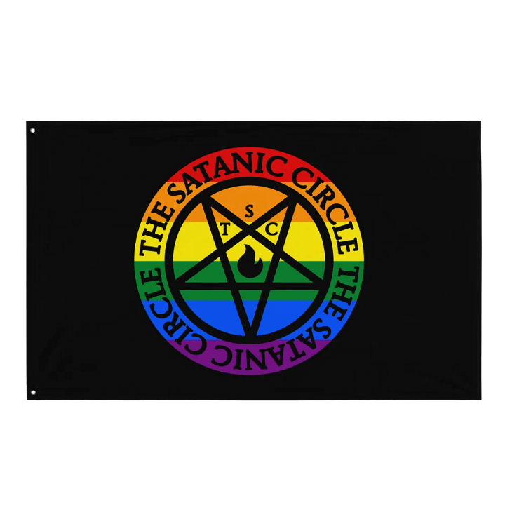 The Satanic Circle - Indoor Logo Pride Flag product image (1)
