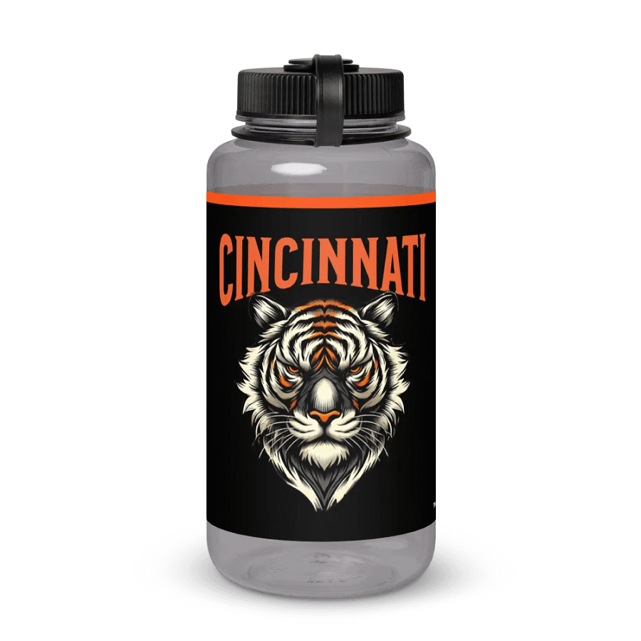 "Cincinnati Tiger Pride" 32 oz Water Bottle | NFL Home Locker product image (1)