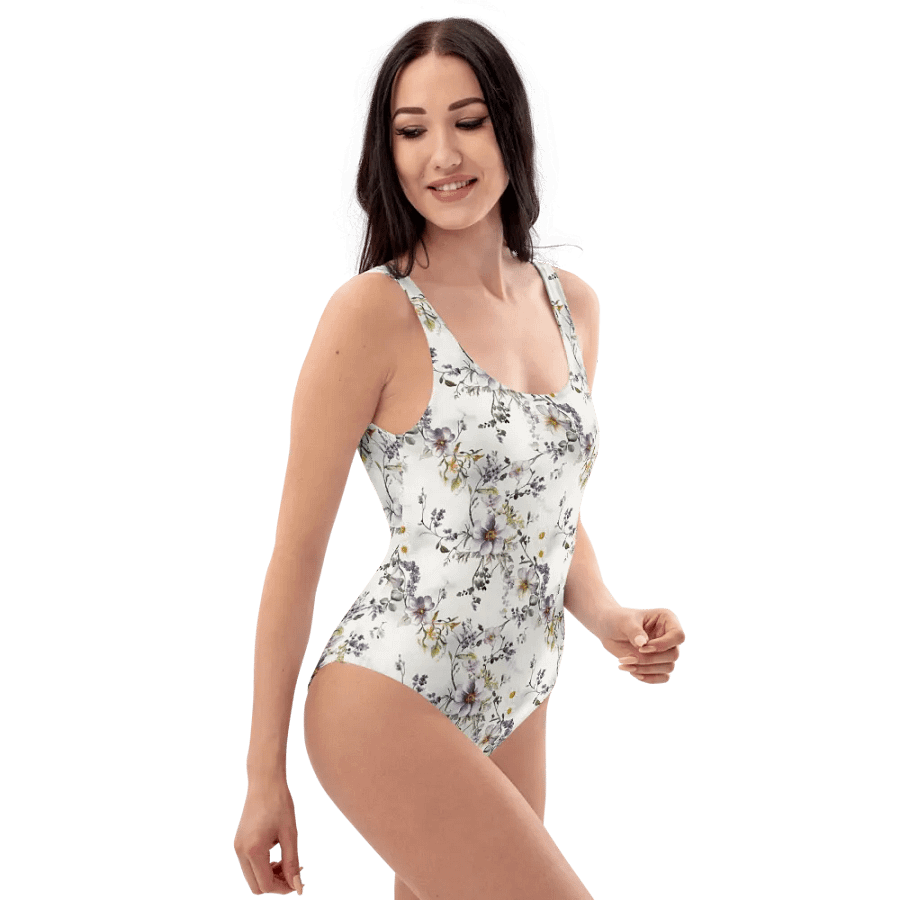 Wildflower Garden One-Piece Swimsuit – Soft Florals, Effortless Elegance product image (3)