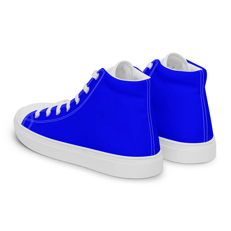 Men's red tonged high top canvas Flandan sneakers/ Red, White Blues product image (8)