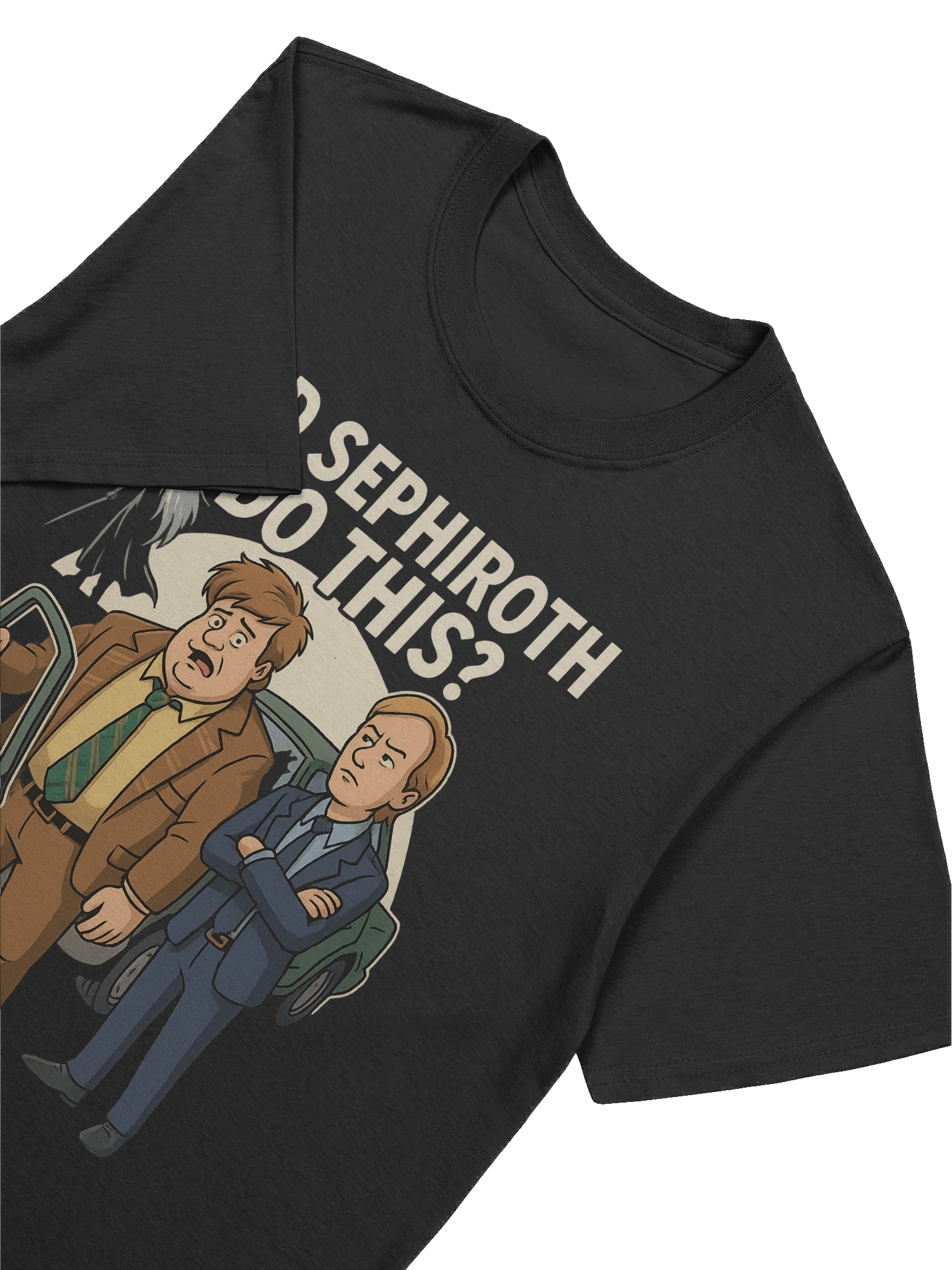 Did Sephiroth Do This? Funny Tommy Boy Car Door Parody T-Shirt product image (7)