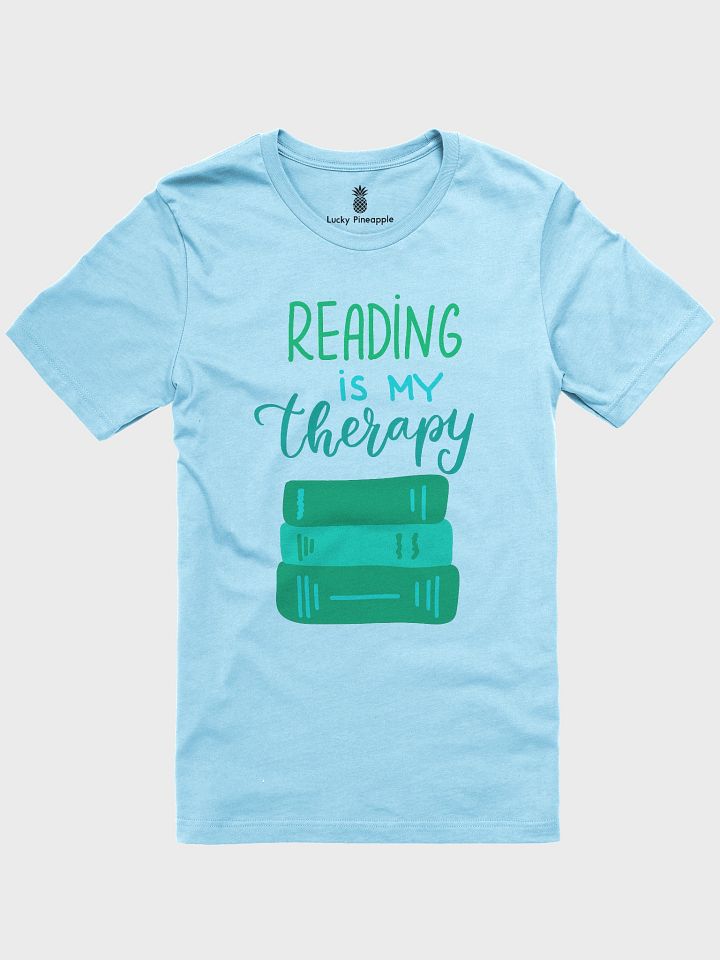 Reading Is My Therapy Unisex T-Shirt product image (4)