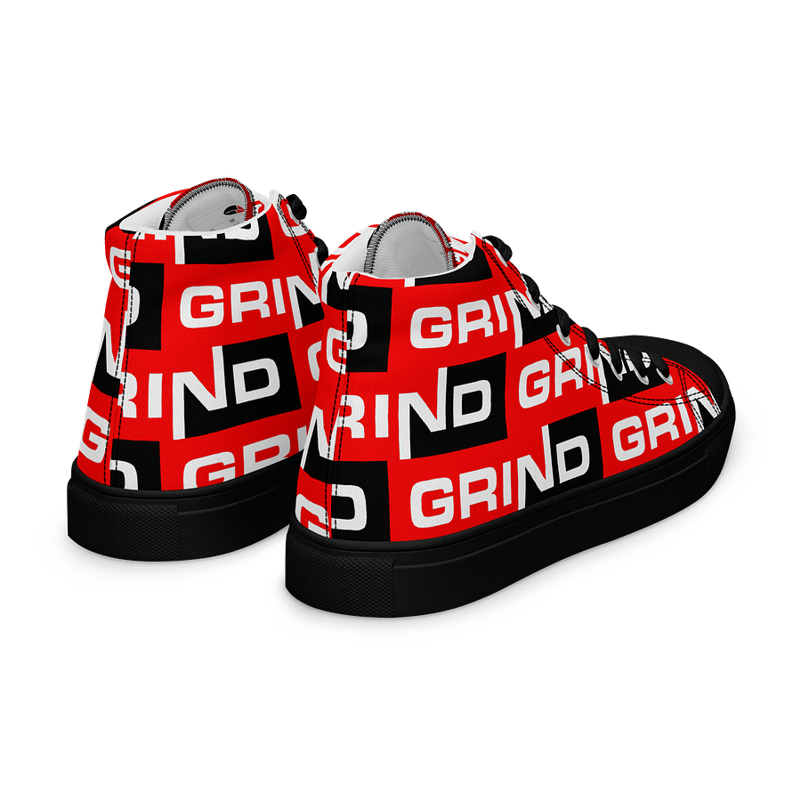 GRIND Repeating Pattern Men's High Top Shoes product image (7)