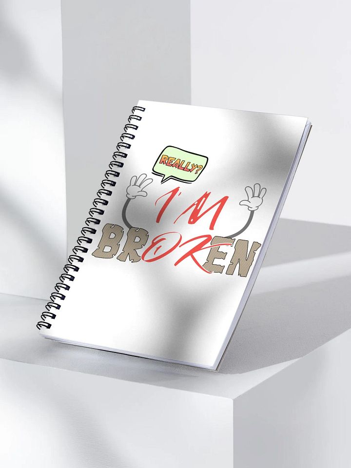 Im Broken Im Ok Words Spiral Notebook product image (2)