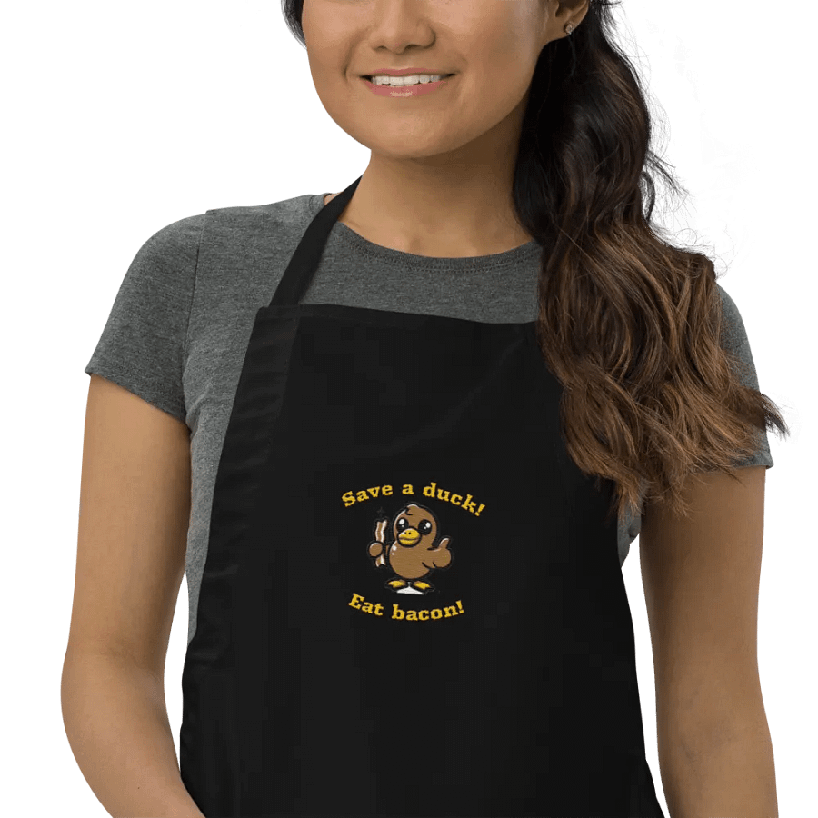 Save a duck! Eat bacon! Apron product image (10)