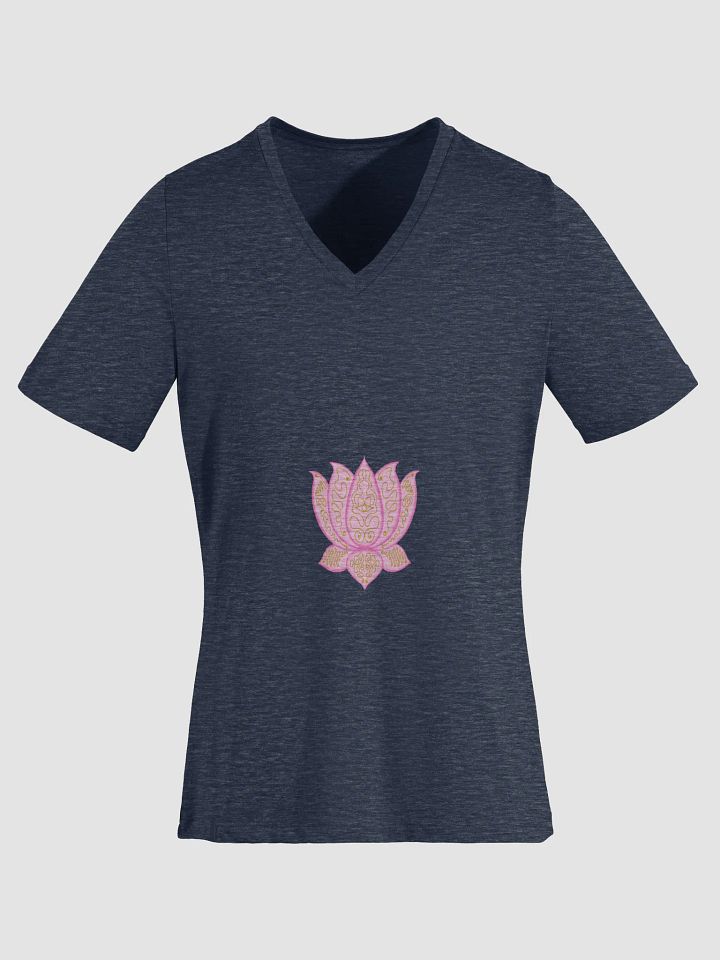 Golden Lotus V-Neck Tee product image (1)