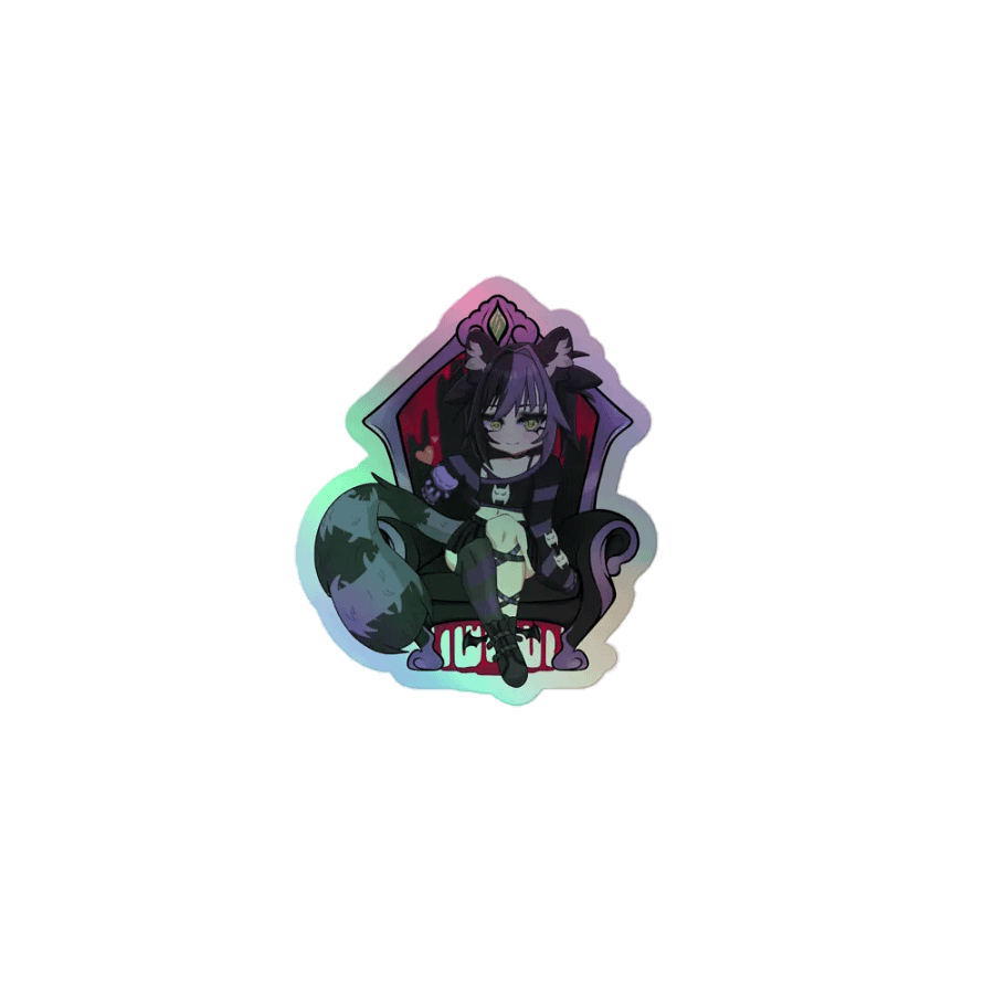 Queen Hex Holographic Sticker product image (1)