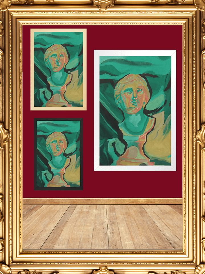 Neoclassical Turquoise Reverie Framed Print product image (2)