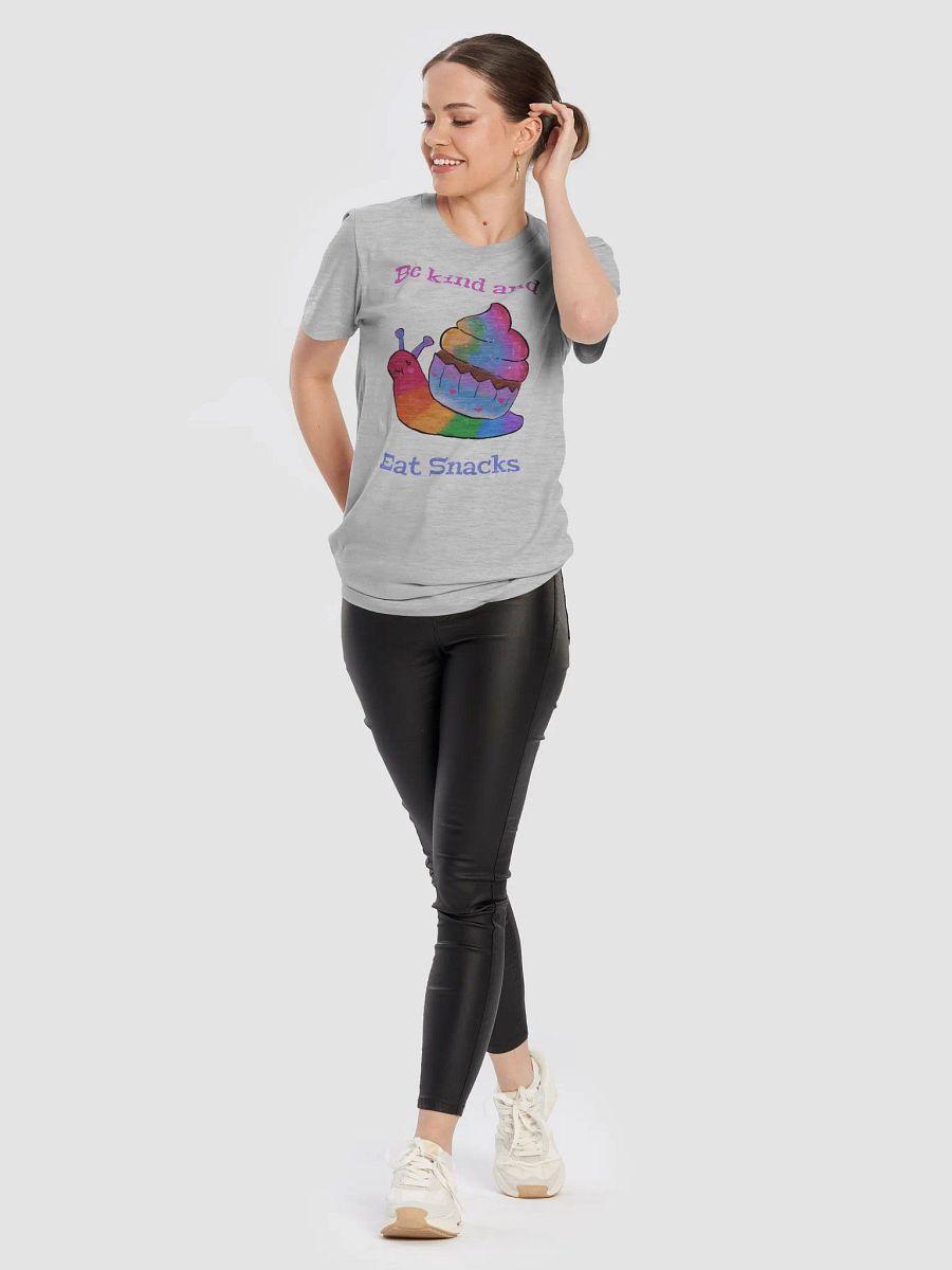 Be Kind & Eat Snacks Snail T-shirt product image (10)