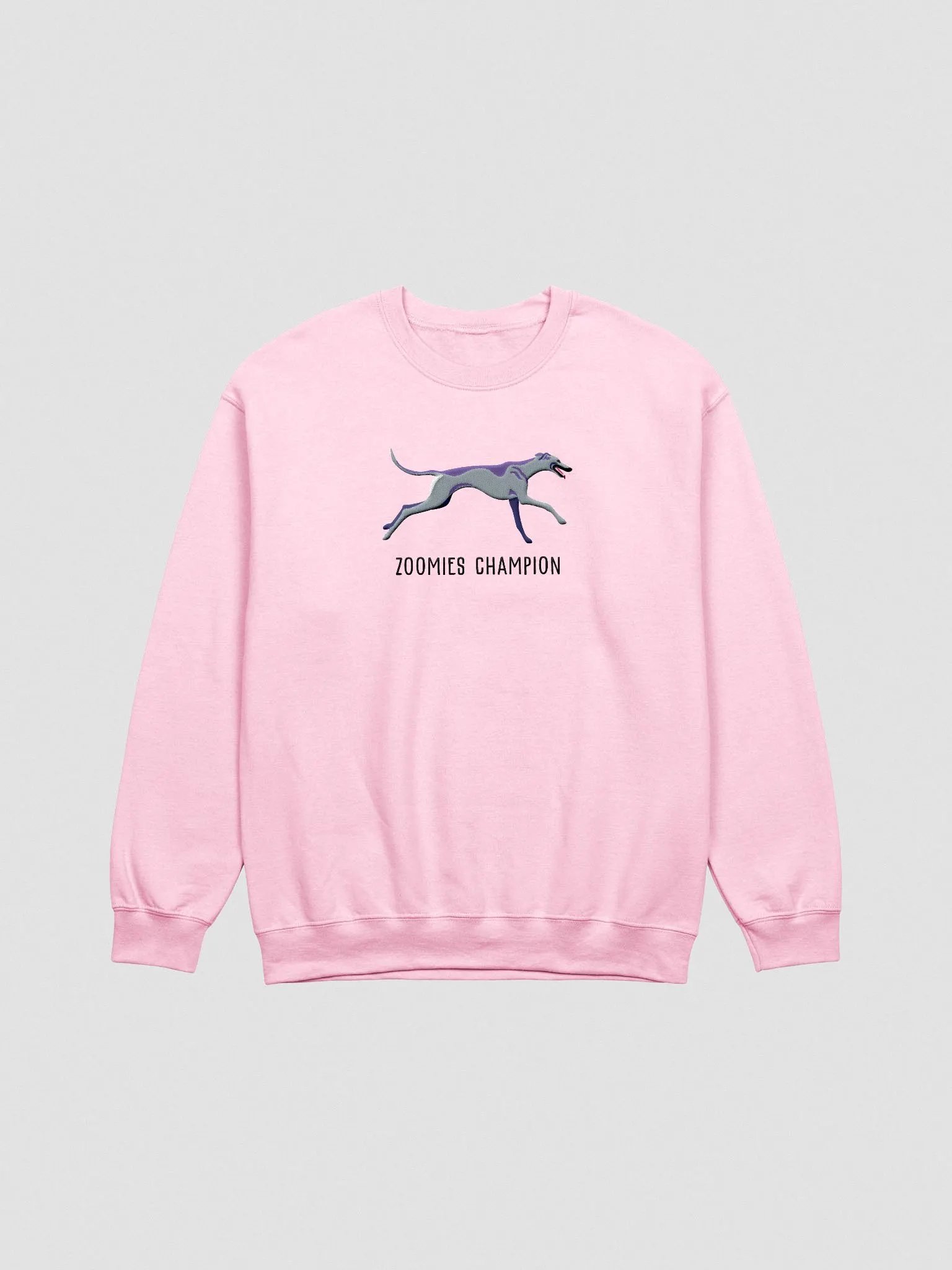 Zoomies Champion Sweatshirt (Embroidered) of a Greyhound(Blue) product image (4)