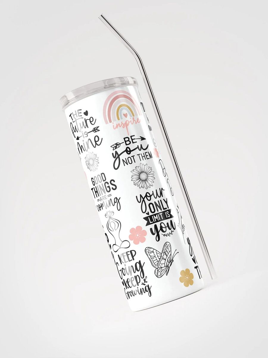 Inspirational Quotes Stainless Steel Tumbler product image (4)