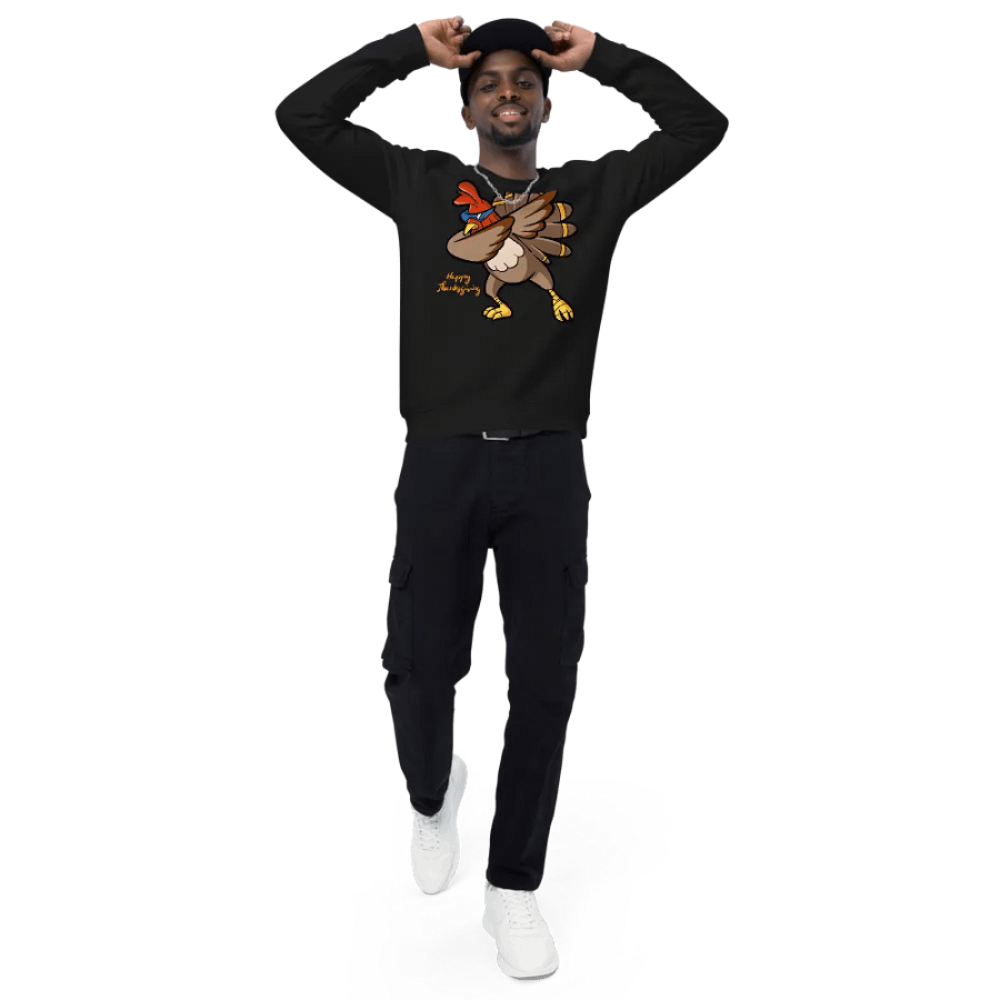 Dabbing Rooster Unisex Organic Sweatshirt product image (3)