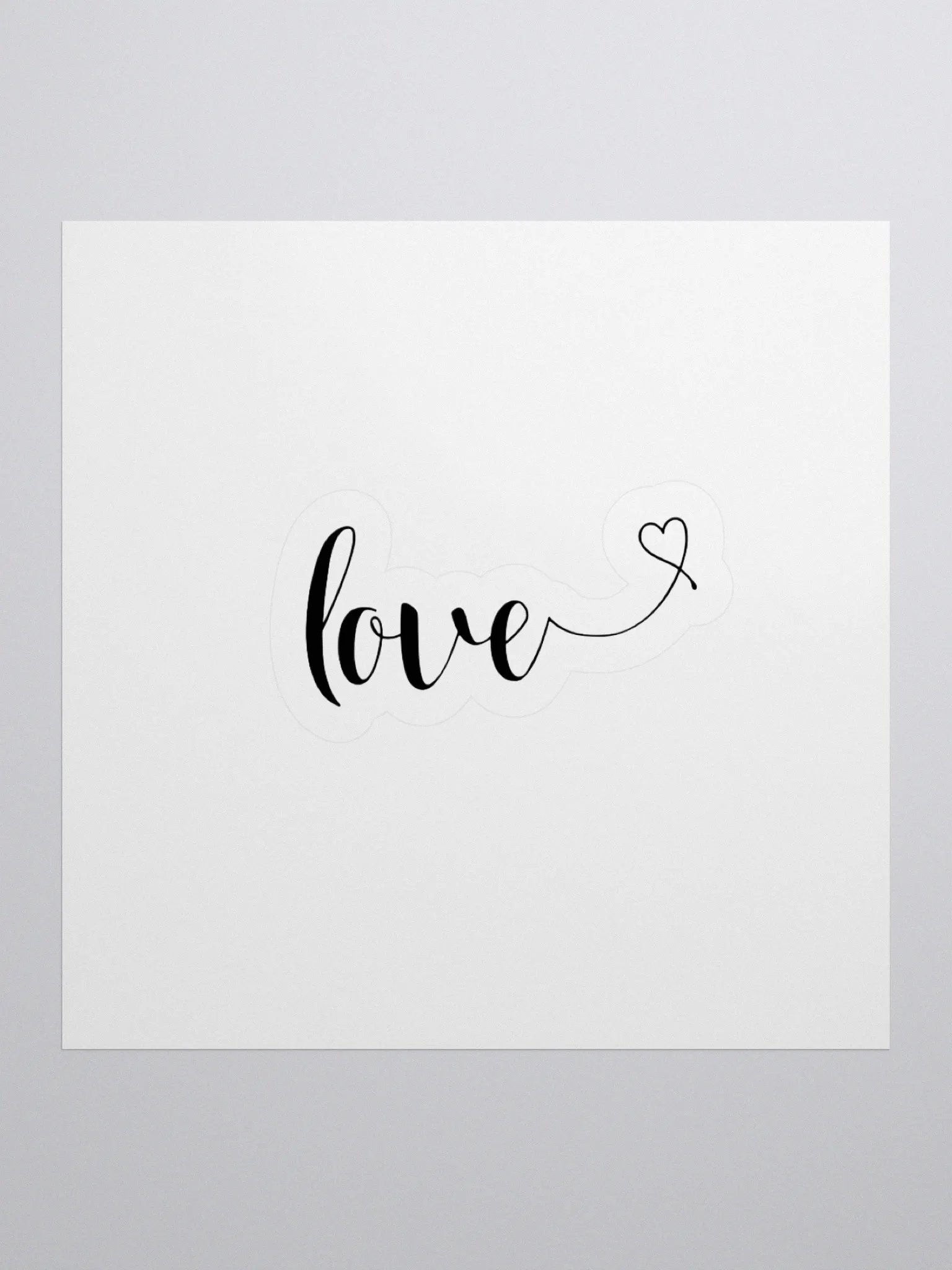 LOVE – Minimalist Sticker ❤️✨ product image (1)