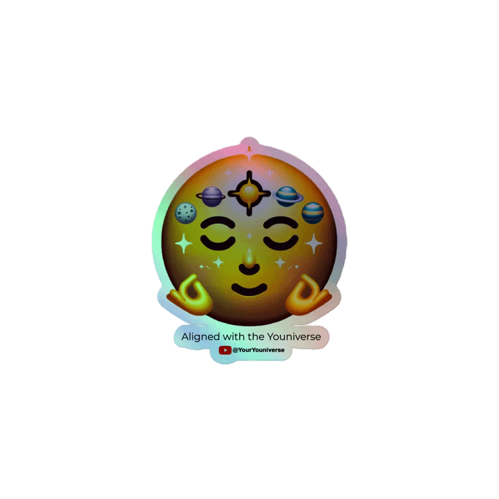 Aligned with the Youniverse Holographic Sticker Sheet product image (1)